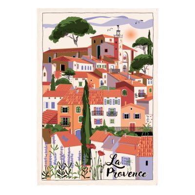 Toalha de chá Village Provence 48 X 72